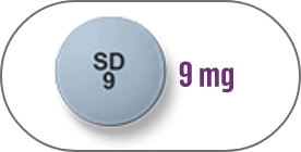 9 mg AUSTEDO® (deutetrabenazine) tablet.