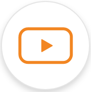 Orange Video Icon.