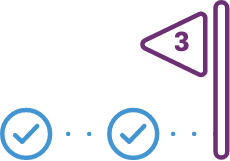 3-year study icon.